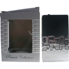 Lima Ambiente Kerze schwarz Prisma 65 x 120 mm 1 Stück geschälte Ecken