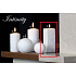 Lima Marble Intimity Duftkerze weiß Prisma 45 x 120 mm 1 Stück