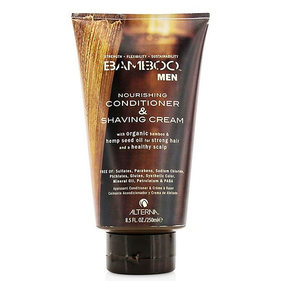 Alterna Bamboo Men Pflegender feuchtigkeitsspendender und regenerierender Conditioner und Rasierschaum 250 ml
