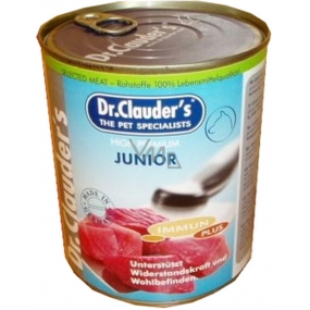 DR. Clauders Junior Rindfleisch, Huhn, Schweinefleisch komplett Super Premium Futter für Welpen 100% Fleisch 800 g