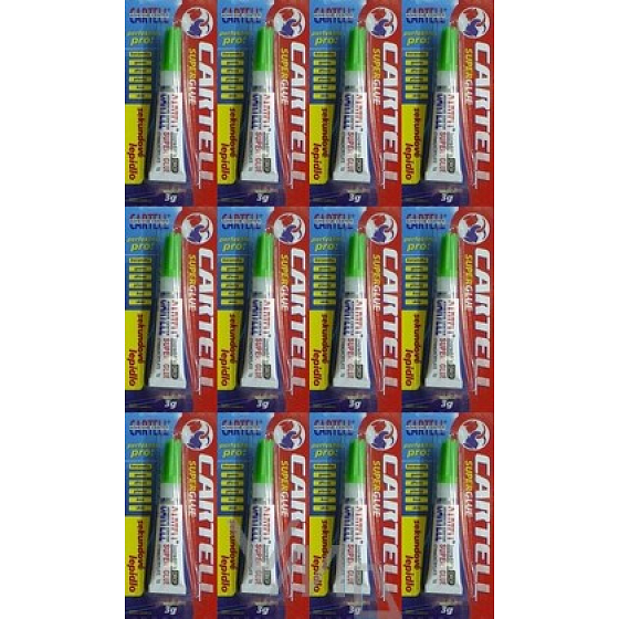 Cartell Super Glue Universal Sekundenkleber 12 x 3 g