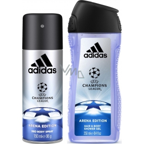 Adidas UEFA Champions League Arena Edition Deodorant Spray für Männer 150 ml + Duschgel 250 ml, Duopack