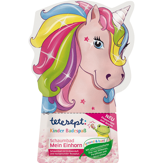 Tetesept Einhorn Badeschaum für Kinder 40 ml