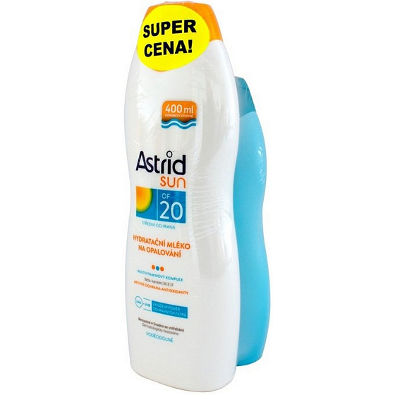Astrid Sun OF20 Moisturizing Sun Lotion 400 ml + Sun Moisturizing After Sun Milch 200 ml, Duopack