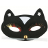 Maskenball Katze schwarz 17 cm
