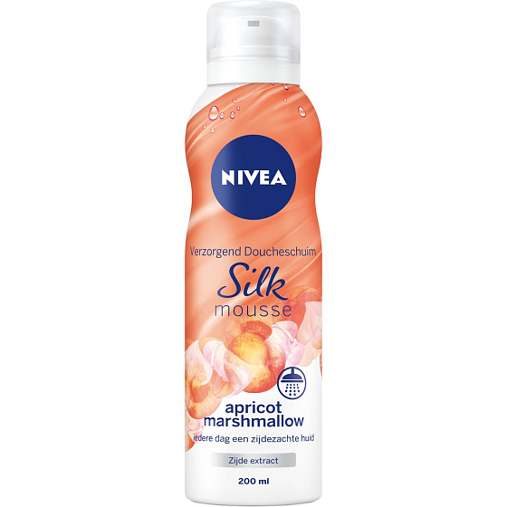 Nivea Silk Mousse Aprikosen Marshmallow Pflegeschaum 200 ml