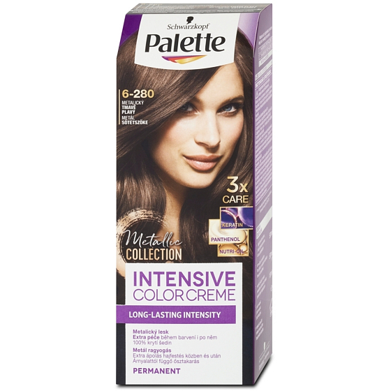 Schwarzkopf Palette Intensive Color Creme Haarfarbe 6-280 Metallic Dark Fawn