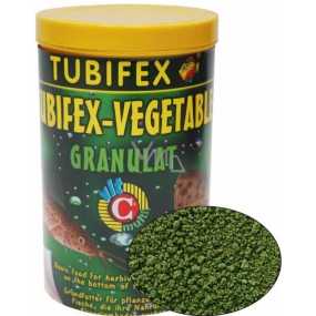 Tubifex Vegetable Granulat Grundnahrungsmittel für pflanzenfressende Fische, die am Boden des Aquariums 125 ml bleiben
