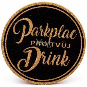 Nekupto Parkplac Cork Coaster für Ihr 10 cm Getränk
