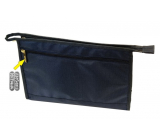 Natalia Angers Kosmetische Handtasche mit Reißverschluss groß blau 32 x 20 x 9 cm NA01