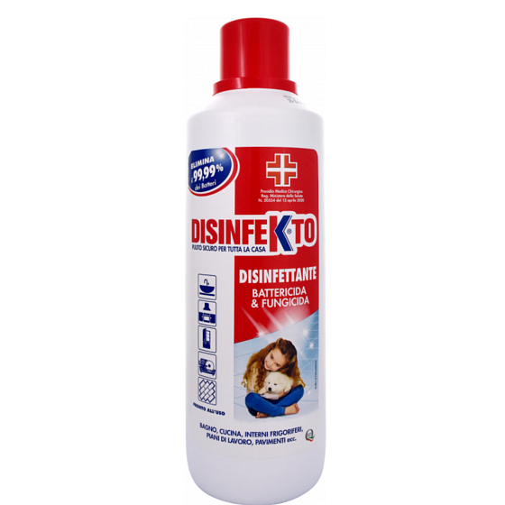 Disinfekto Desinfektion gegen Bakterien und Schimmel, flüssiges Desinfektions- und Reinigungsmittel mit frischem Duft 1 l