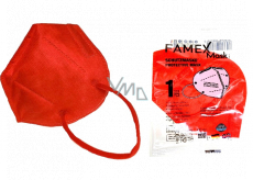 Famex Respirator Mundschutz 5-lagige FFP2 Gesichtsmaske rot 1 Stück