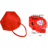 Famex Respirator Mundschutz 5-lagige FFP2 Gesichtsmaske rot 1 Stück