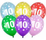 Ditipo Latex Luftballons aufblasbar Metall Mix von Farben Nr. 10 30 cm 6 Stück