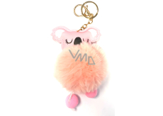 Albi Haariger Schlüsselanhänger Koala rosa 11 cm