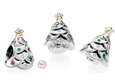 Sterling Silber 925 Weihnachtsbaum Silber, Weihnachtsarmband Perle