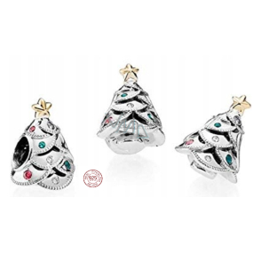 Sterling Silber 925 Weihnachtsbaum Silber, Weihnachtsarmband Perle Sterling Silber 925 Weihnachtsbaum Silber, Weihnachtsarmband Perle