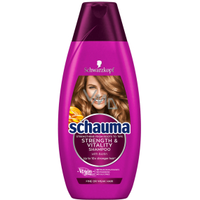 Schauma Kraft & Vitalität Shampoo mit Mikronährstoffen und Biotin für feines bis kraftloses Haar 350 ml