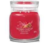 Yankee Candle Sparkling Cinnamon - Sparkling Cinnamon Duftkerze Signature medium Glas 2 Dochte 368 g