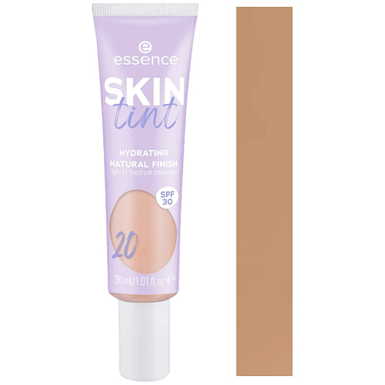 Essence Skin Tint feuchtigkeitsspendendes Make-up zur Hautangleichung 20 30 ml