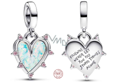 Charm Sterlingsilber 925 Freundschaft 2-in-1, Anhänger für Armband Liebe