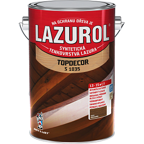 Lazurol Topdecor S1035 dünnschichtige Lasur für Holz T022 Palisander, 4,5 l
