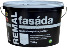 REMAL Fasáda akrylátová fasádní barva bílá 7,5 kg