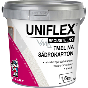 Uniflex tmel na sádrokarton brousitelný, 1,6 kg Uniflex tmel na sádrokarton brousitelný, 1,6 kg