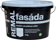 REMAL Fasáda akrylátová fasádní barva bílá 4 kg