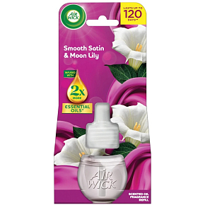 Air Wick Essential Oils zart Satin und Mondlilie elektrischer Lufterfrischer Nachfüllung 19 ml