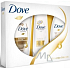 Dove Hair Therapy Nourishing Oil Care Shampoo 250 ml + Conditioner 200 ml + Duschgel 250 ml, Kosmetikset