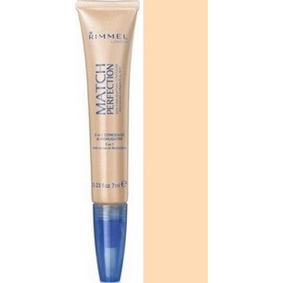 Rimmel London Match Perfection 2in1 Concealer & Aufheller 010 Elfenbein 7 ml