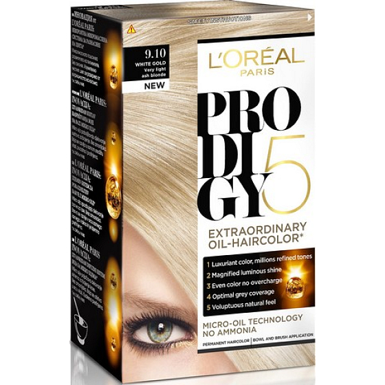 Loreal Prodigy 5 Haarfarbe 9.10 sehr hellblonde Asche