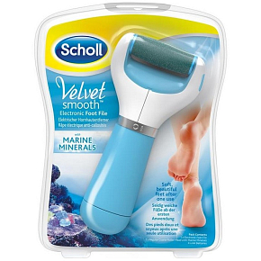 Scholl Velvet Smooth mit elektrischer Fußfeile von Marine Minerals 1 Stück