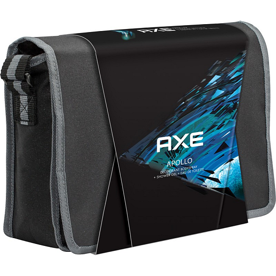 Axe Apollo Duschgel 250 ml + Deodorant Spray 150 ml + Eau de Toilette 50 ml + Etui, Geschenkset