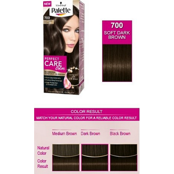 Schwarzkopf Palette Perfect Color Care Haarfarbe 700 Weiches Dunkelbraun