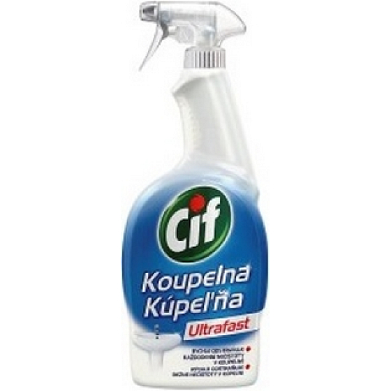 Cif Ultrafast Bathroom Cleaner für Schmutz im Bad 750 ml Sprayer