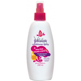Johnsons Shiny Drops Conditioner für glänzendes und seidig feines Haarspray 200 ml
