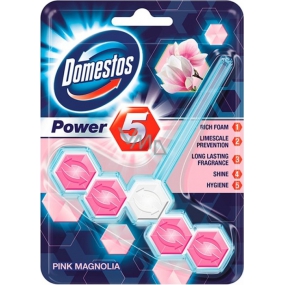 Domestos Power 5 Pink Magnolia WC Hartblock 55 g