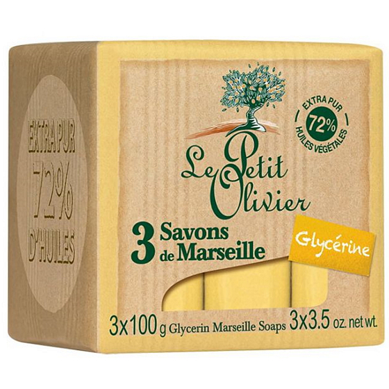 Le Petit Olivier Glycerin Mairseill Toilettenseife 3 x 100 g