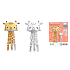 Monumi 3D Giraffe zum Malen 29 cm, für Kinder ab 5 Jahren