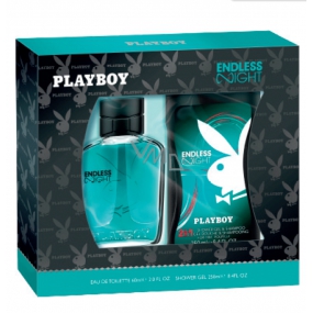 Playboy Endless Night für Ihn Eau de Toilette 60 ml + Duschgel 250 ml, Geschenkset