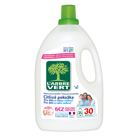 L'Arbre Vert Eko Sensitives Universalwaschgel 30 Dosen 2 l