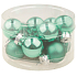 Flasche Glas hellgrün Set 2 cm, 12 Stück