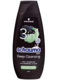 Schauma Men Charcoal & Clay 3in1 Haarshampoo für Männer 400 ml