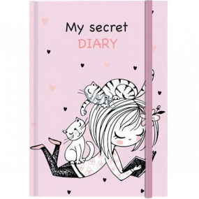 Albi My Secret Diary rosa A5 60 Blatt 15,5 x 21,5 cm