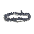 Goldstein blau Avanturin Armband elastisch gehackt, 19 cm, Stein des Ehrgeizes