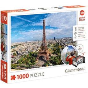 Clementoni Puzzle Paris virtuelle Realität 1000 Teile, empfohlen ab 9 Jahren