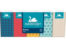 Harmony Prima 3-lagige Papiertaschentücher, 10 × 10 Stück