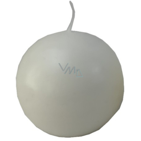 VeMDom Weißer Kerzenball groß 100 mm 1 Stück